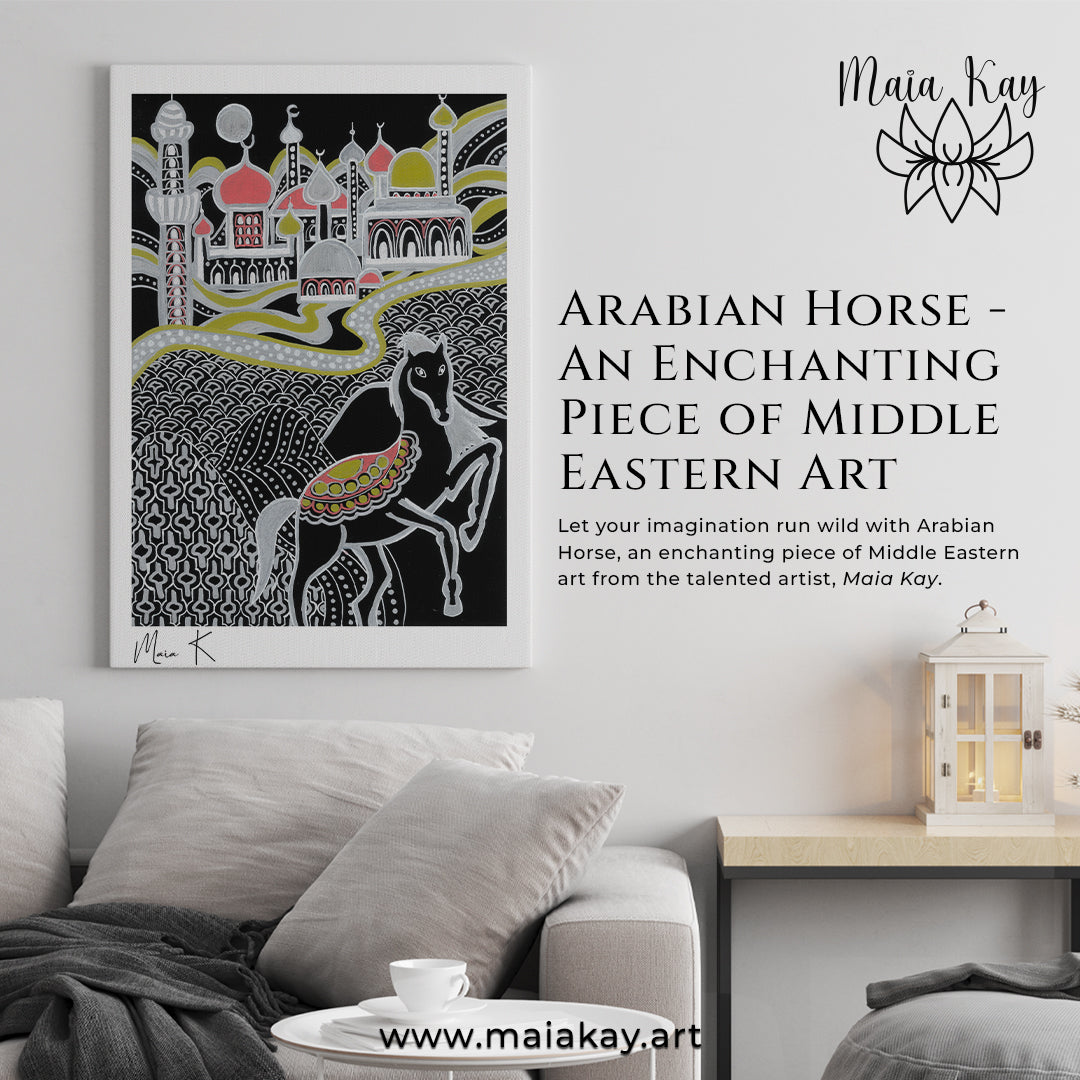 Arabian Horse, an Enchanting Piece of Middle Eastern Art