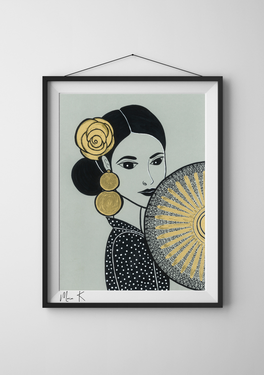 Andalusian Wall Art- Carmen, an Ode to Andalusian Elegance