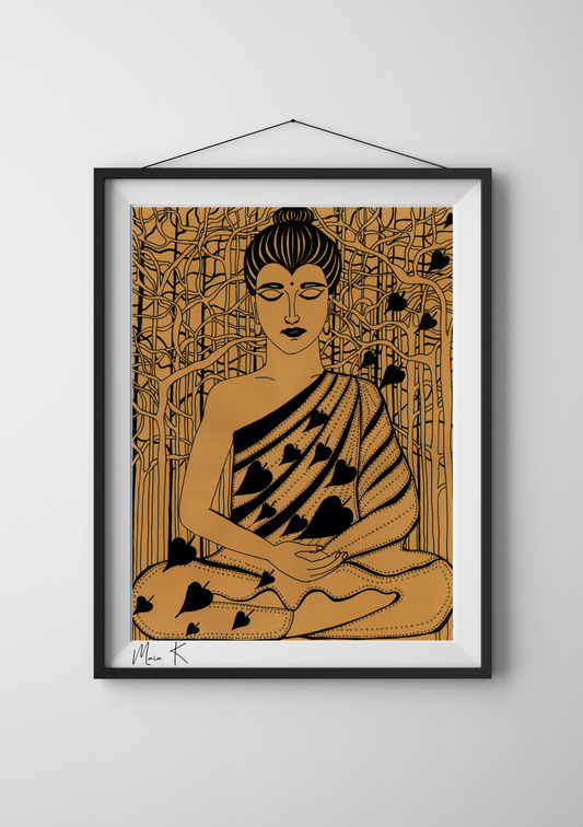 Buddha Art Print- The Awakened