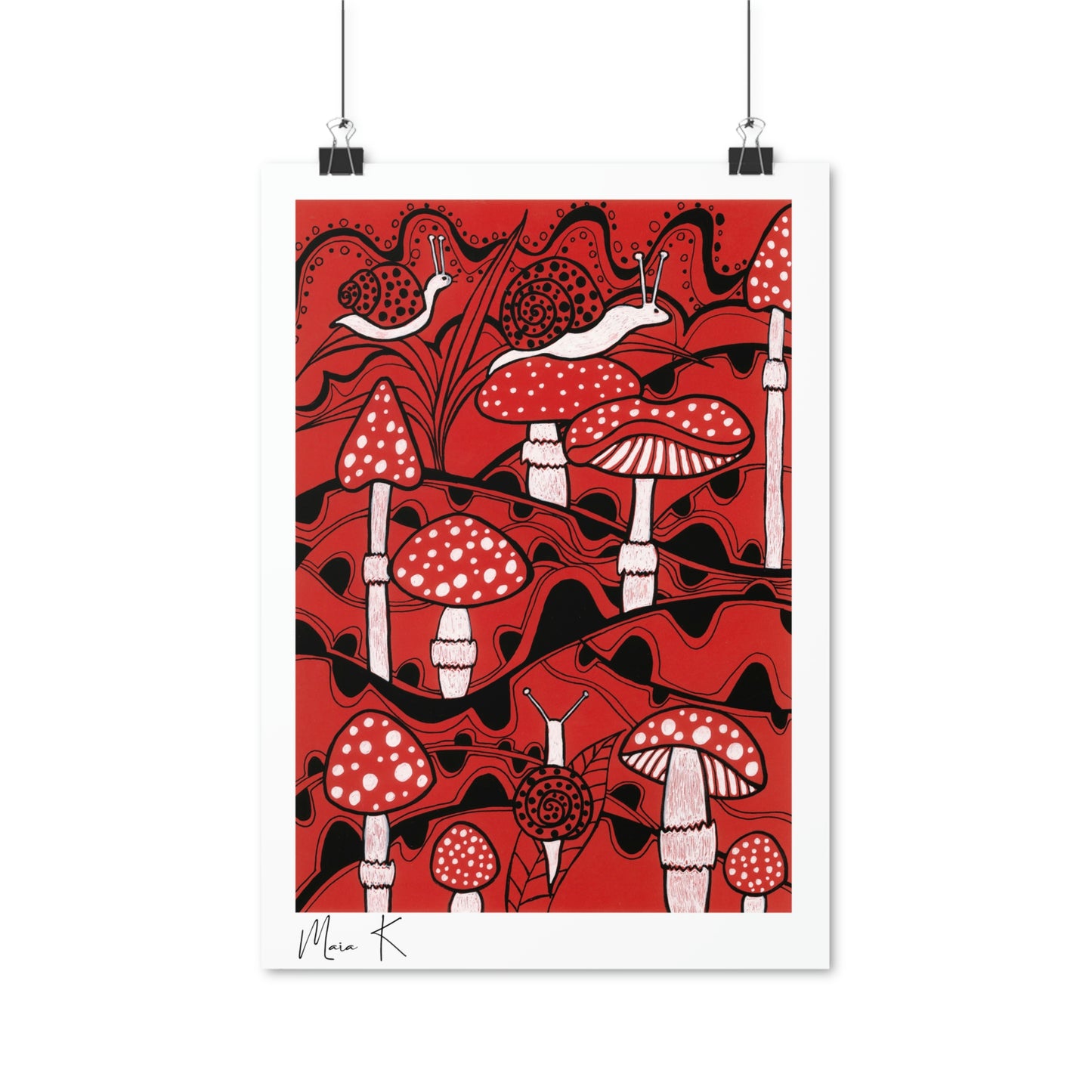 Poster wall Art: 'After the Rain' for Kids' Spaces